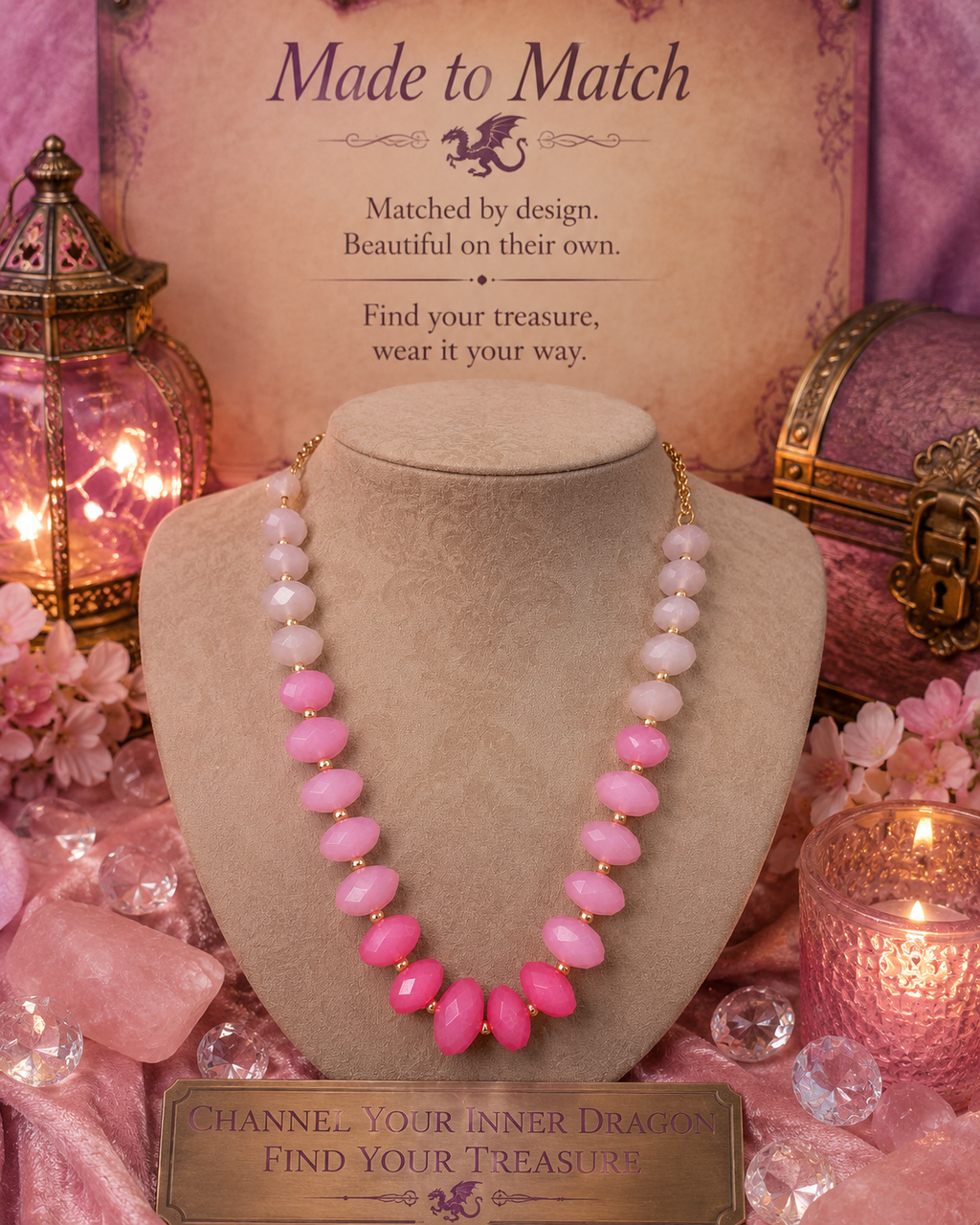 🍋 Pink Lemonade Necklace