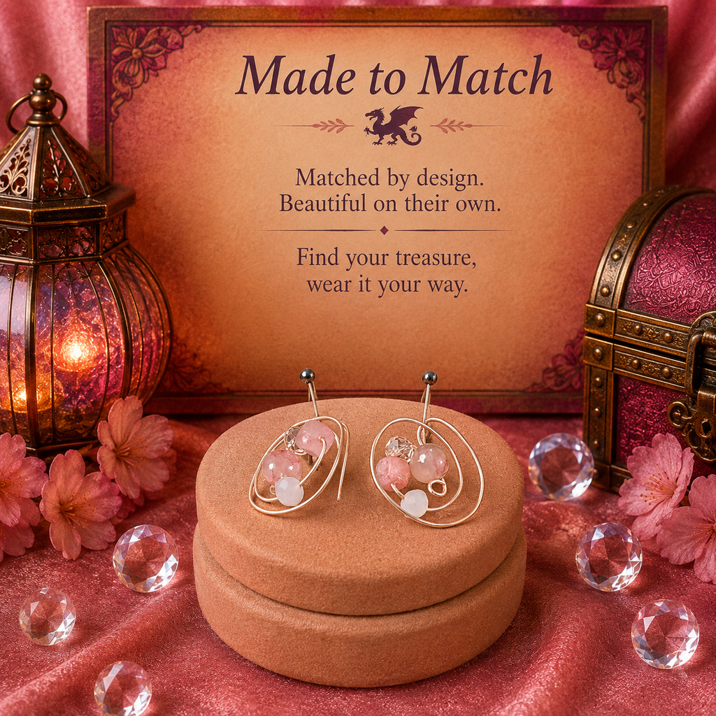 🌸 Rosé Garden Earrings
