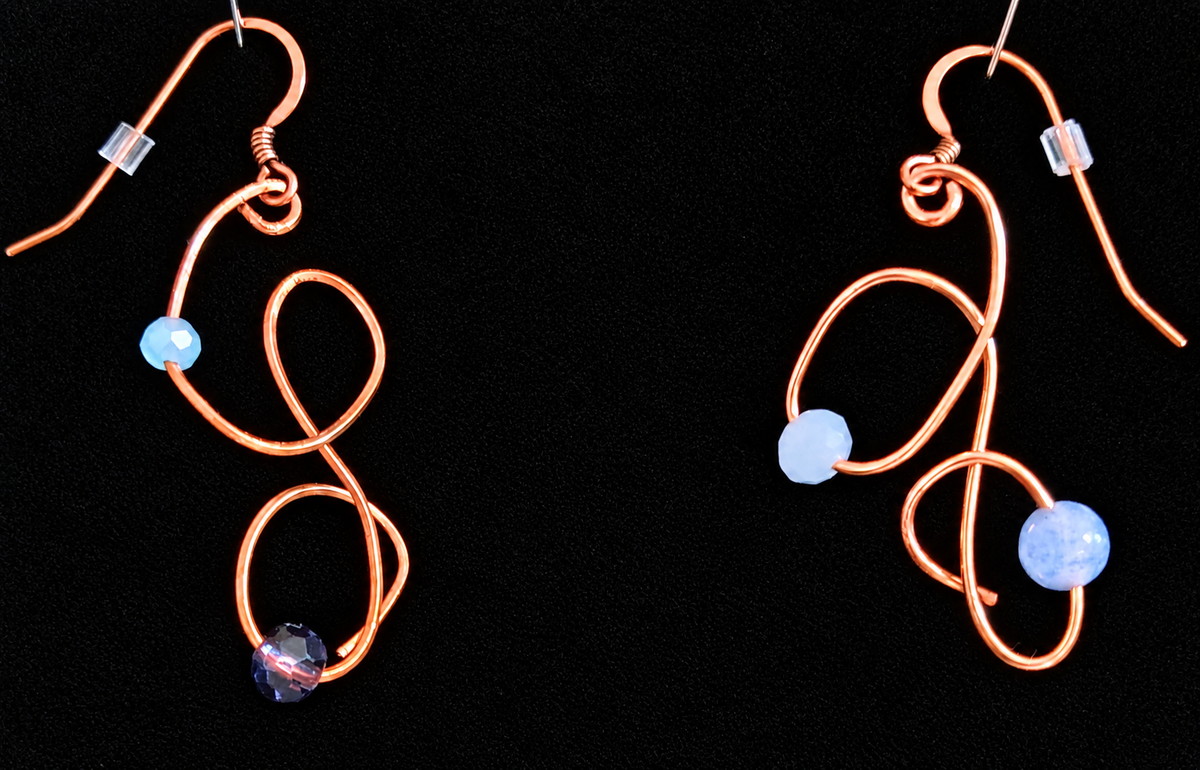 Gathered Blues Earrings