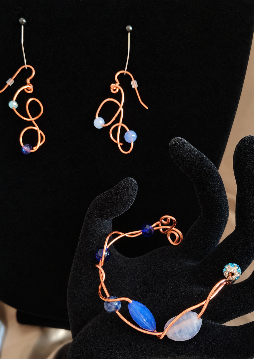 Gathered Blues Jewelry Set