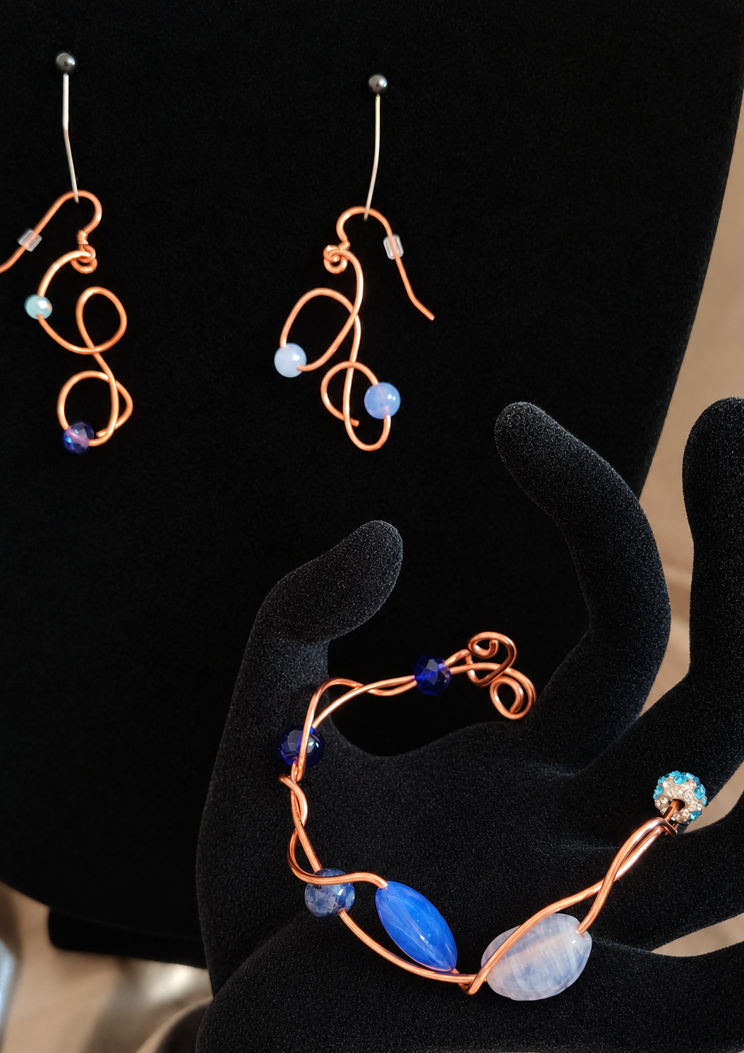 Gathered Blues Jewelry Set