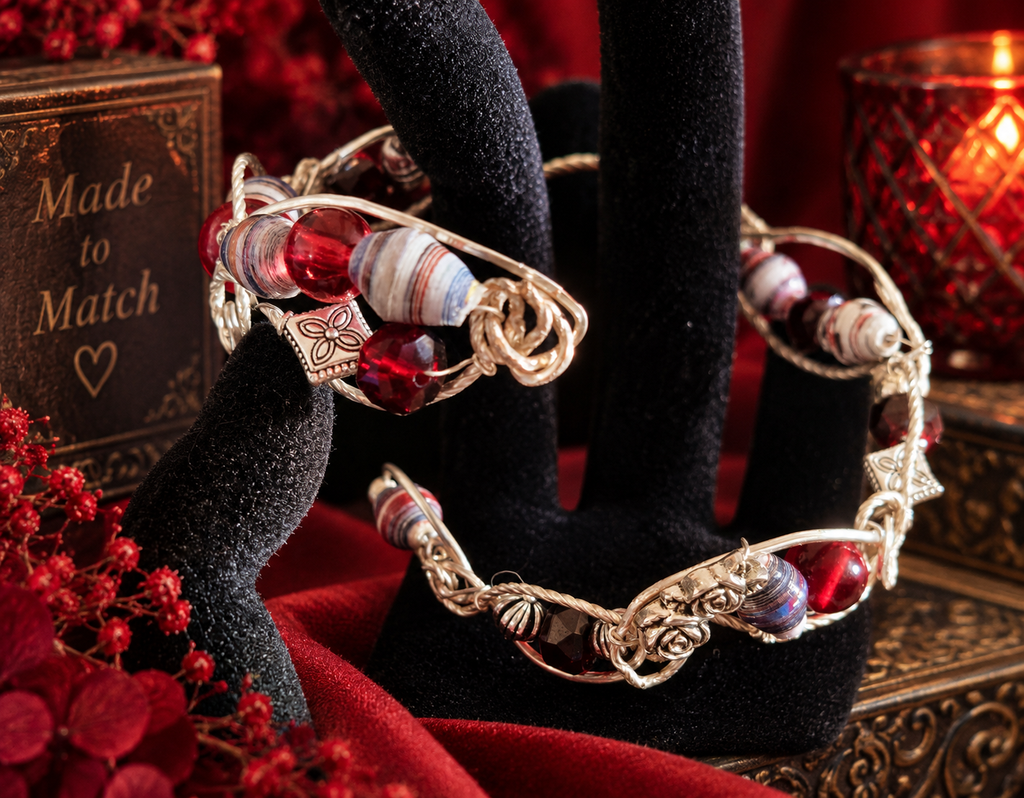 Crimson Twist Bracelet