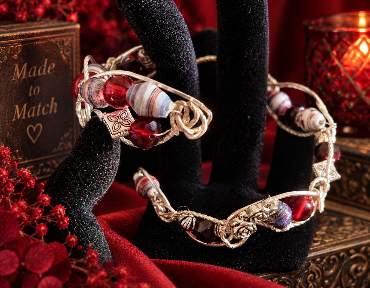 Crimson Twist Bracelet