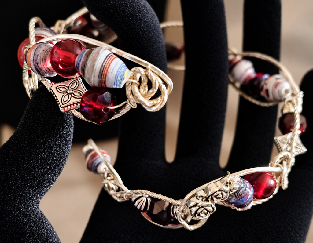 Crimson Twist Bracelet