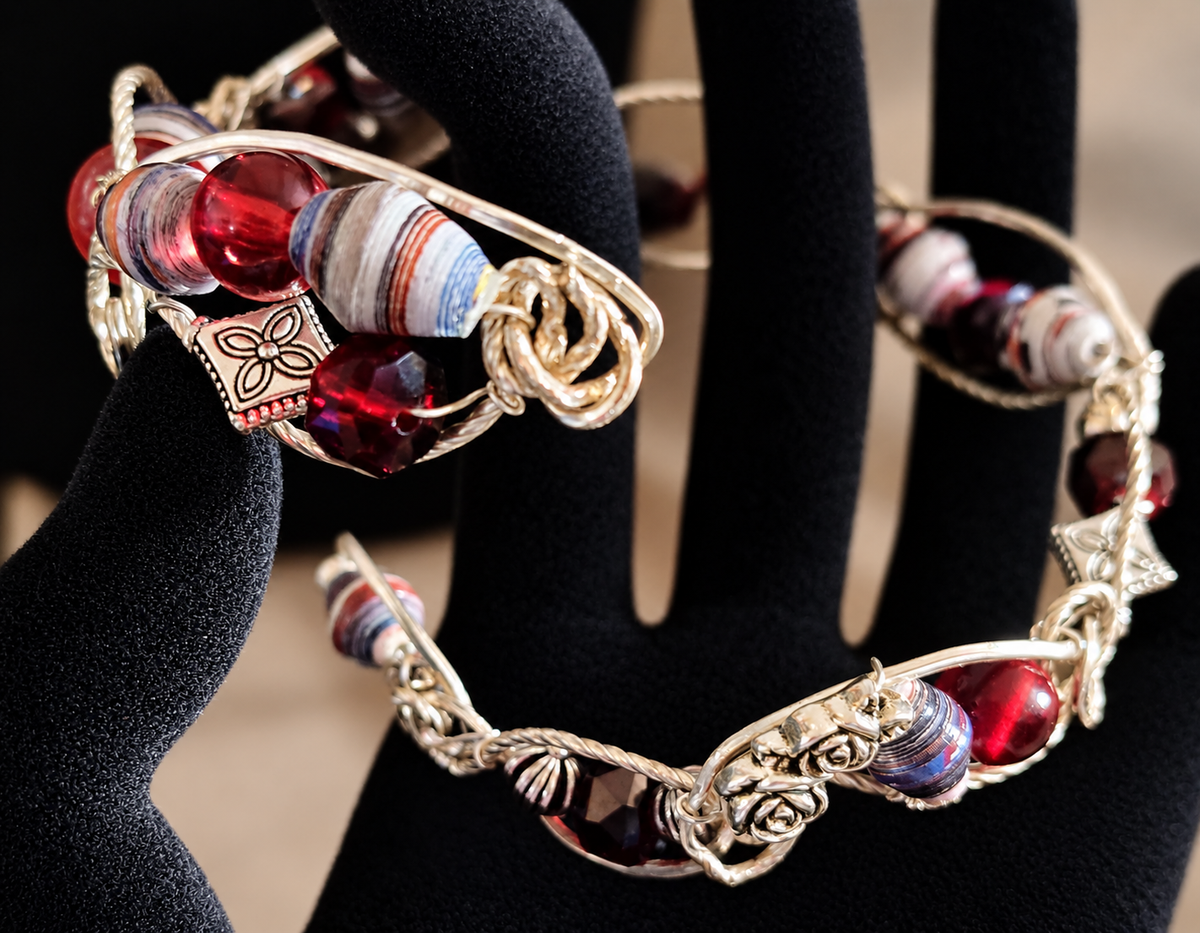 Crimson Twist Bracelet