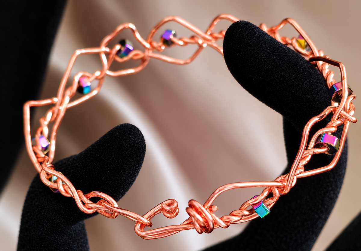 Copper Prism Bracelet