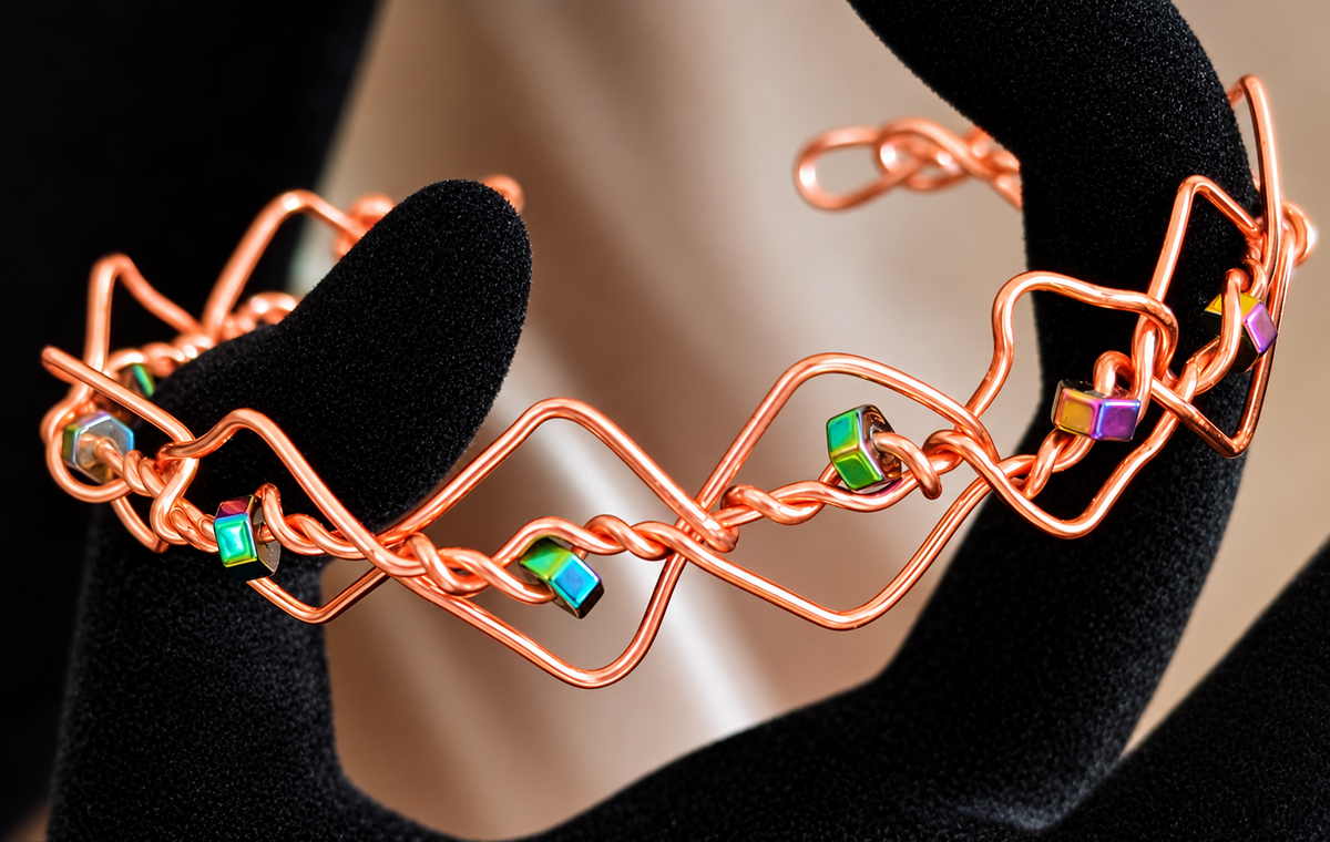 Copper Prism Bracelet