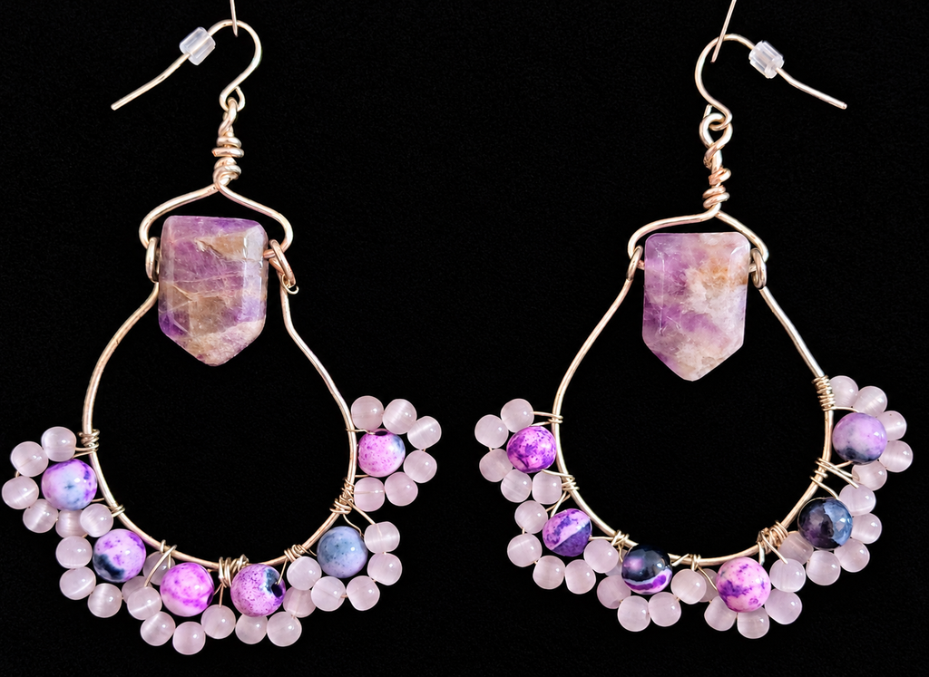 Amethyst Relic Earrings