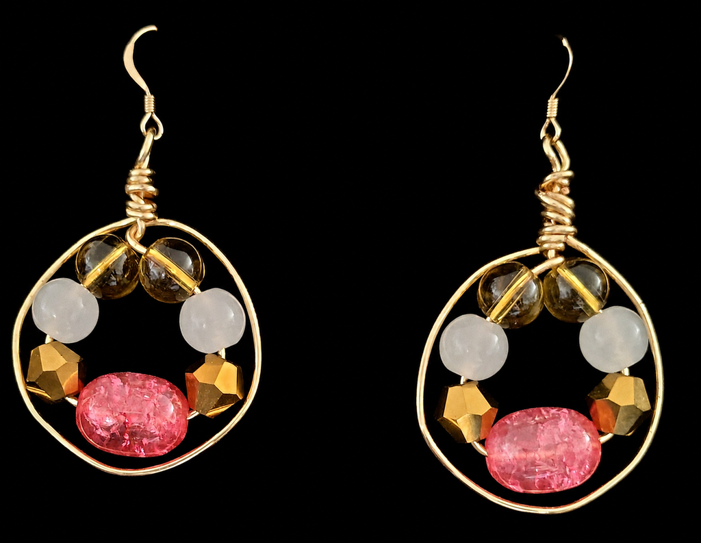 🍋 Pink Lemonade Earrings