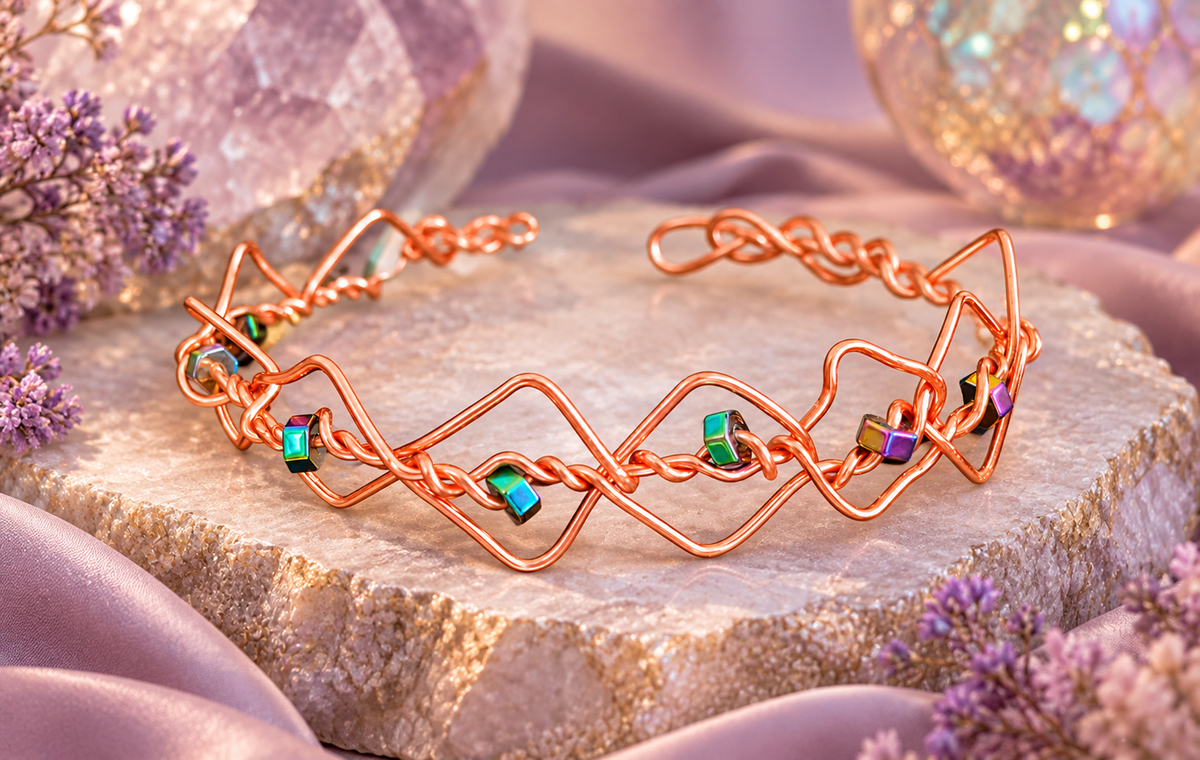 Copper Prism Bracelet
