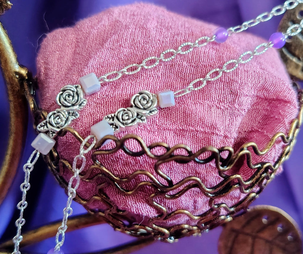 Amethyst Rose Necklace