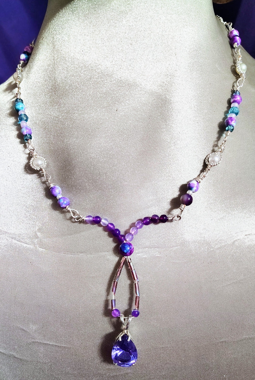 Between Violet and Blue Necklace