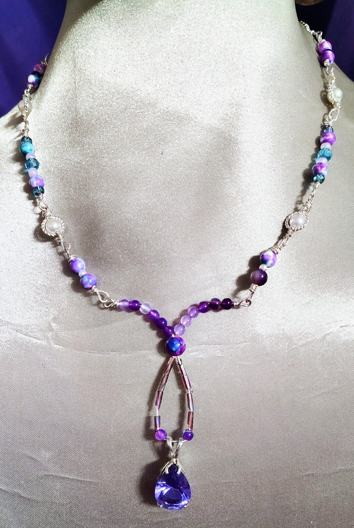 Between Violet and Blue Necklace