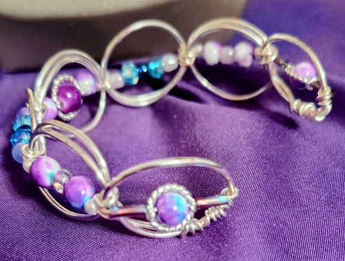 Between Violet and Blue Cuff Bracelet