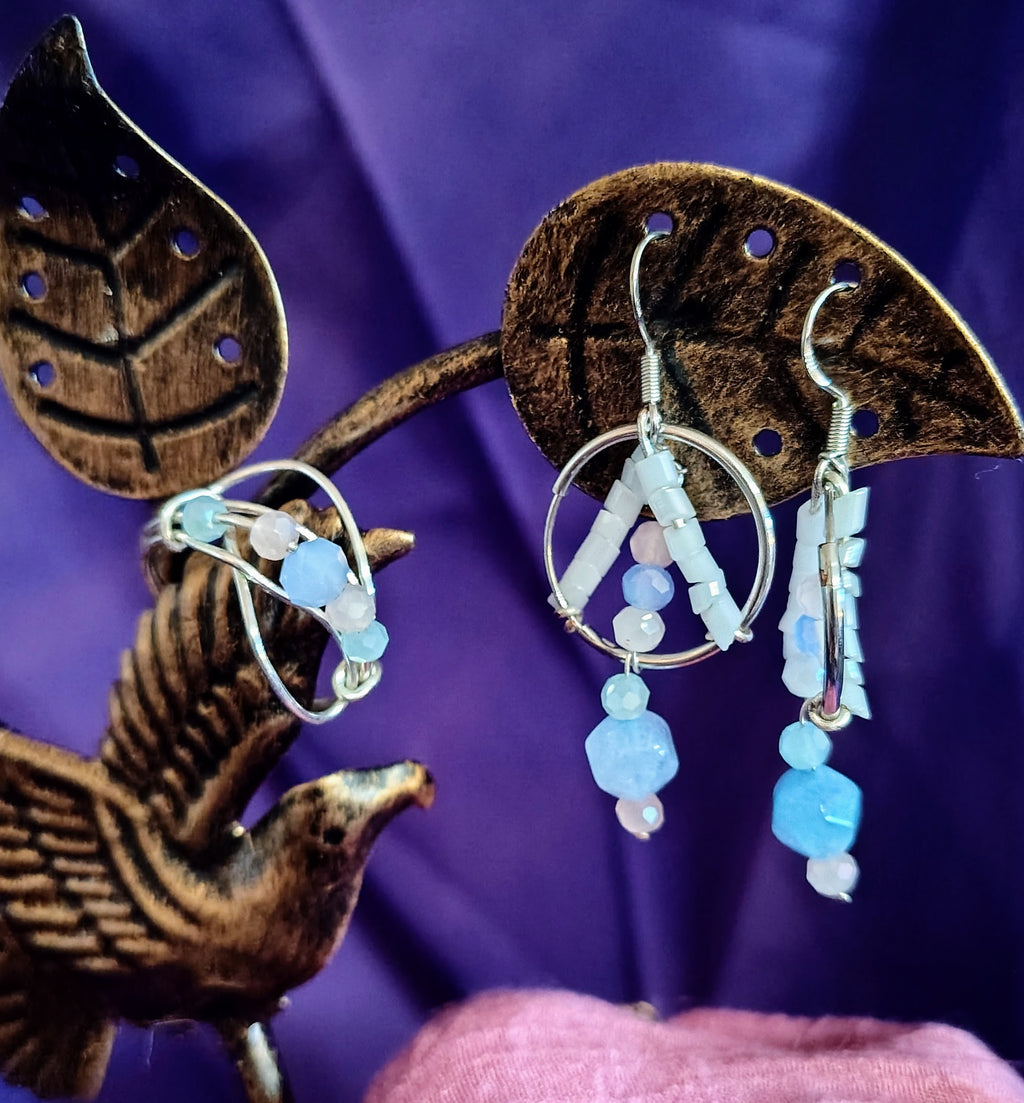 Circles in the Clouds - Ring & Earrings Set