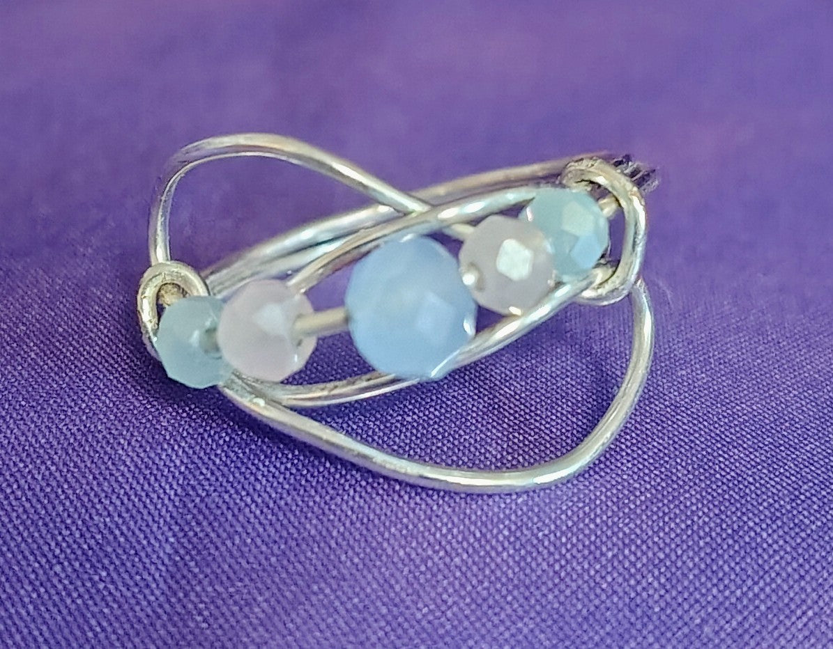 Circles in the Clouds - Ring & Earrings Set