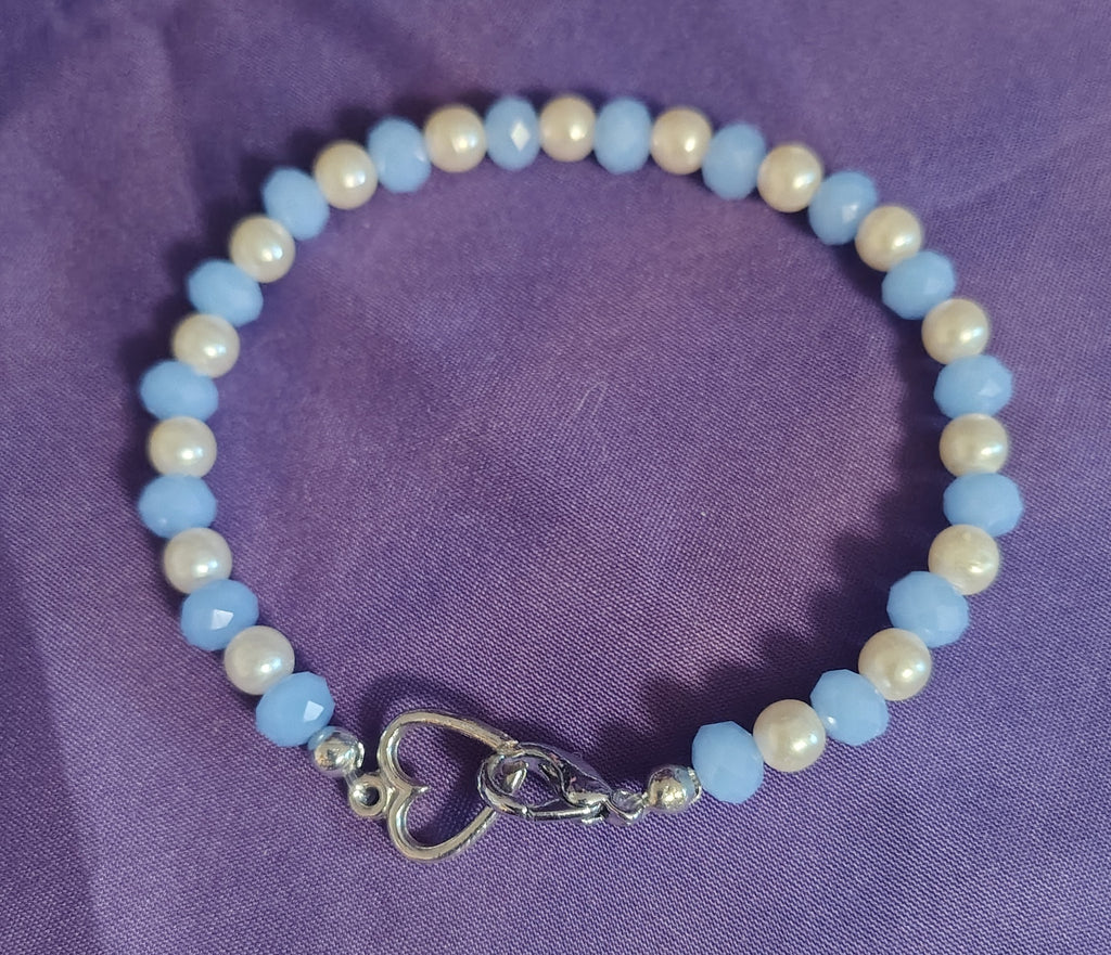 Blue Moon Heart Bracelet
