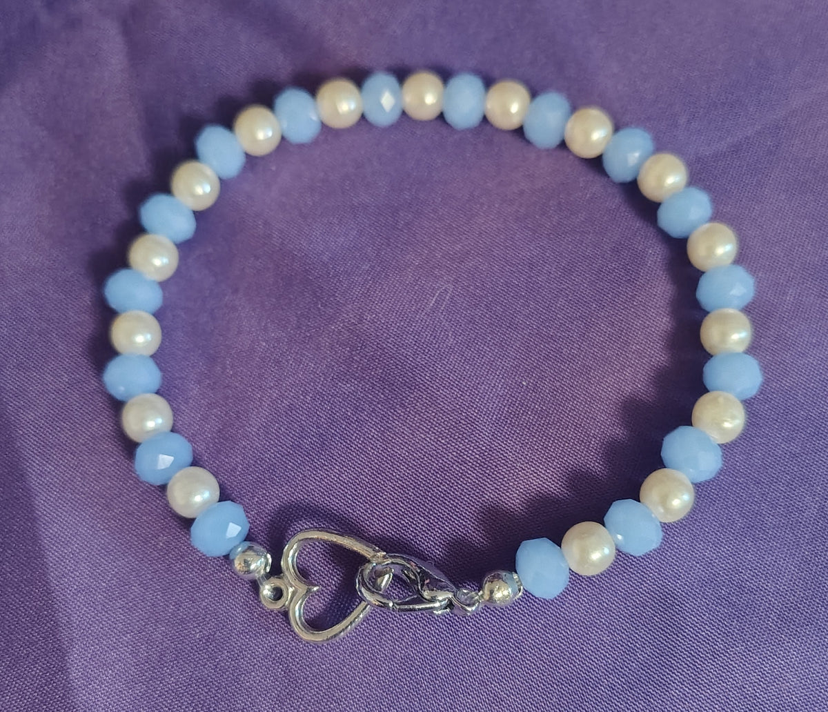 Blue Moon Heart Bracelet