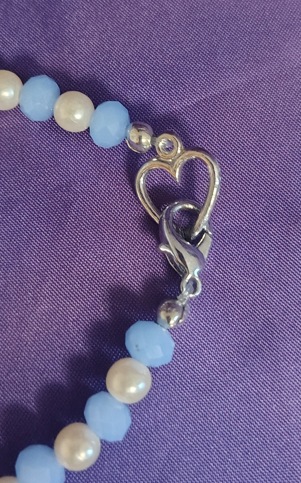 Blue Moon Heart Bracelet