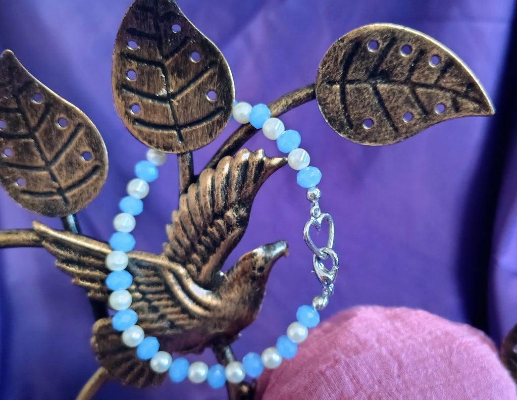 Blue Moon Heart Bracelet
