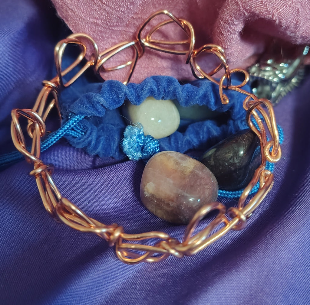 Dragon's Chain - Sculpted Copper Bracelet