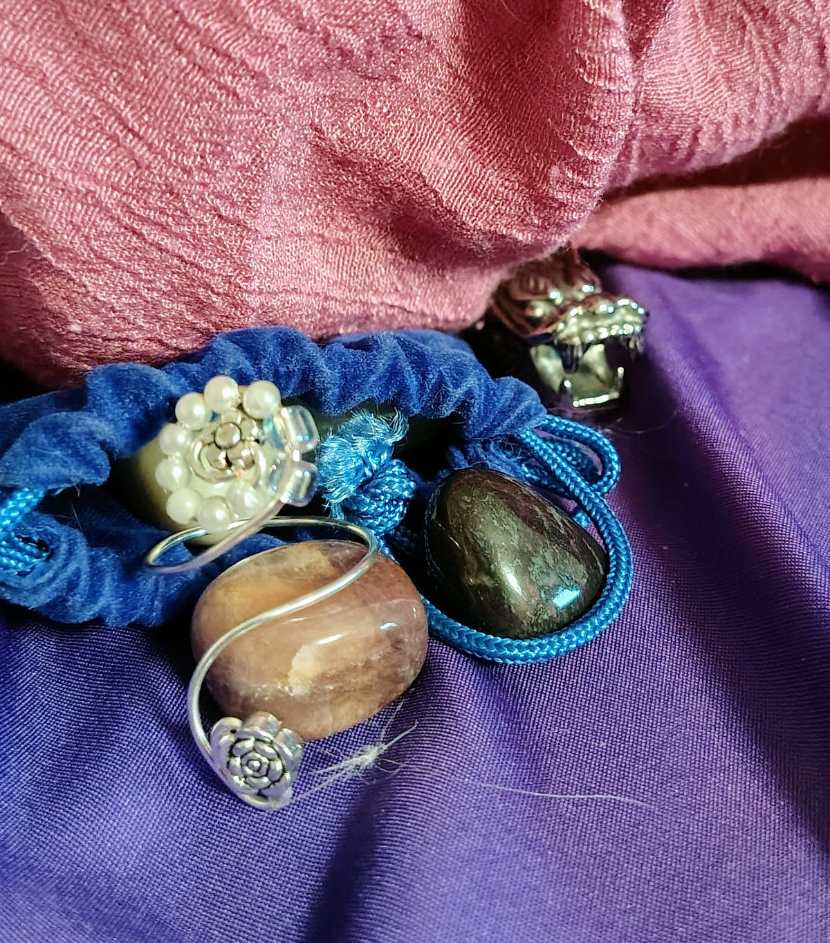 Moonlit Rose Spiral Ring